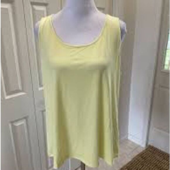J. Jill Light Yellow Tank Top - Picture 1 of 4